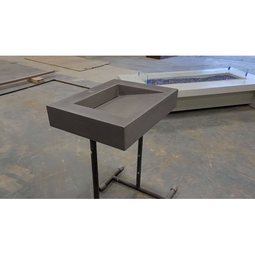 HydeConcrete Ramp Concrete Rectangular Vessel Bathroom Sink Wayfair